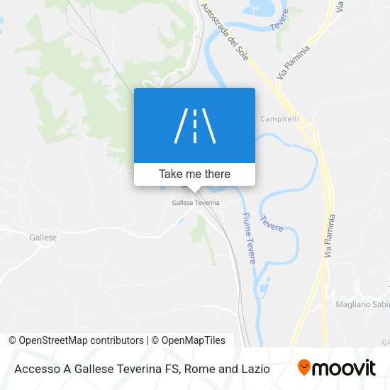 Accesso A Gallese Teverina FS map