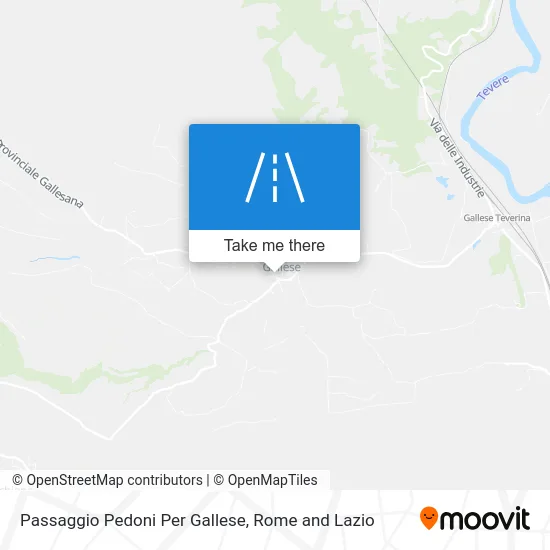 Passaggio Pedoni per Gallese map
