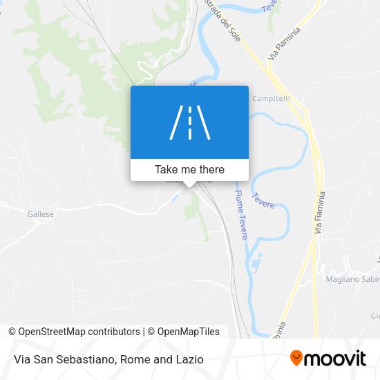 Via San Sebastiano map