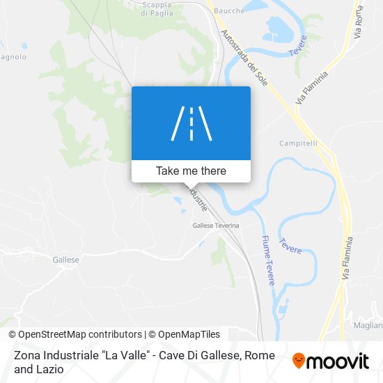 Zona Industriale "La Valle" - Cave Di Gallese map