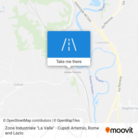 Zona Industriale "La Valle" - Cupidi Artemio map
