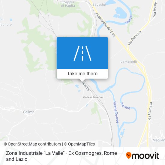 Zona Industriale "La Valle" - Ex Cosmogres map