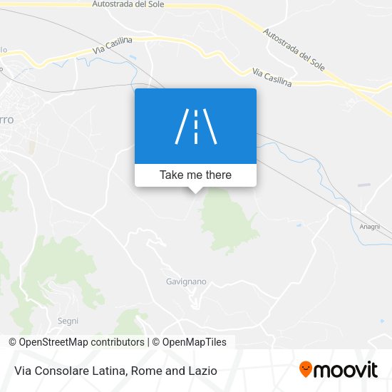 Via Consolare Latina map