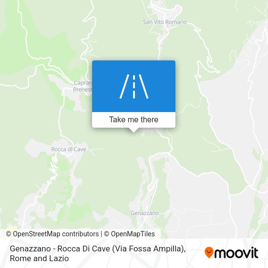 Genazzano - Rocca Di Cave (Via Fossa Ampilla) map