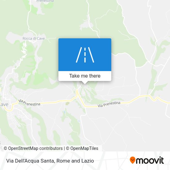 Via Dell'Acqua Santa map