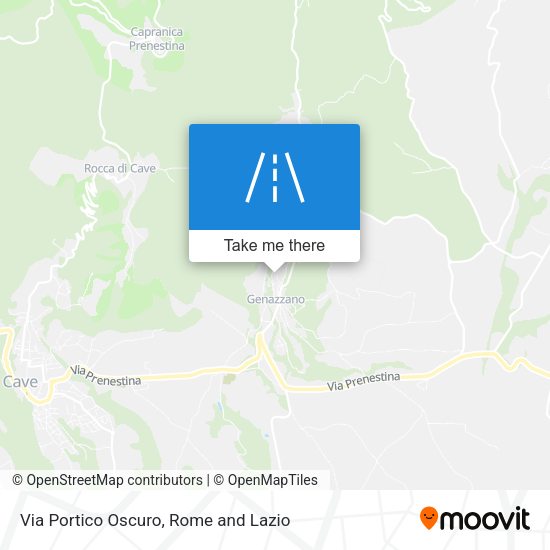 Via Portico Oscuro map