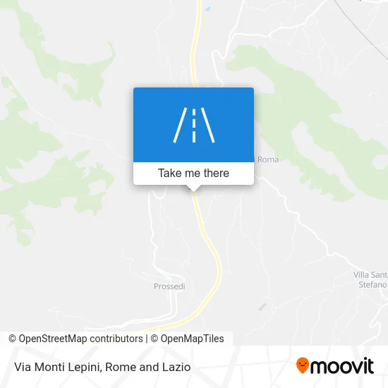 Lepini Mountains Street map
