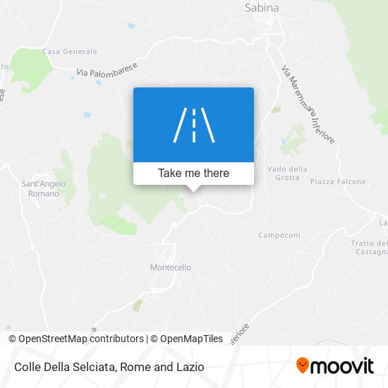 Colle Della Selciata map