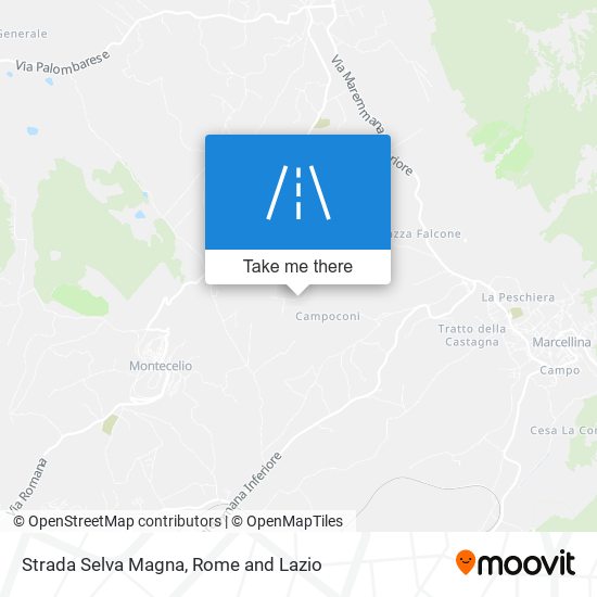 Strada Selva Magna map