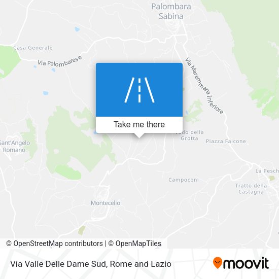 Via Valle Delle Dame Sud map