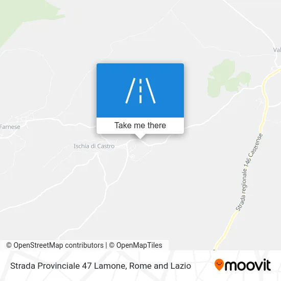 Provincial Road 47 Lamone map