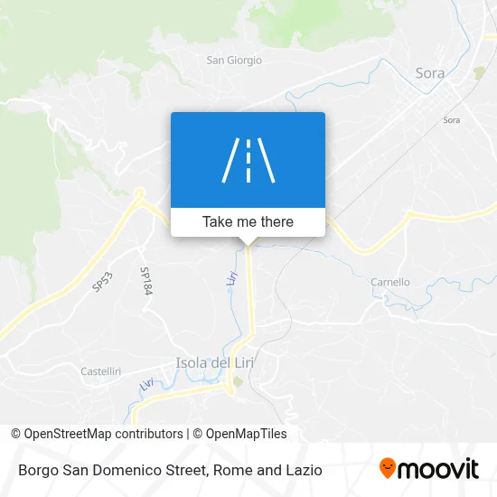 Borgo San Domenico Street map