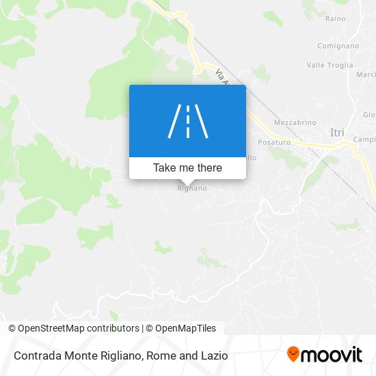 Contrada Monte Rigliano map