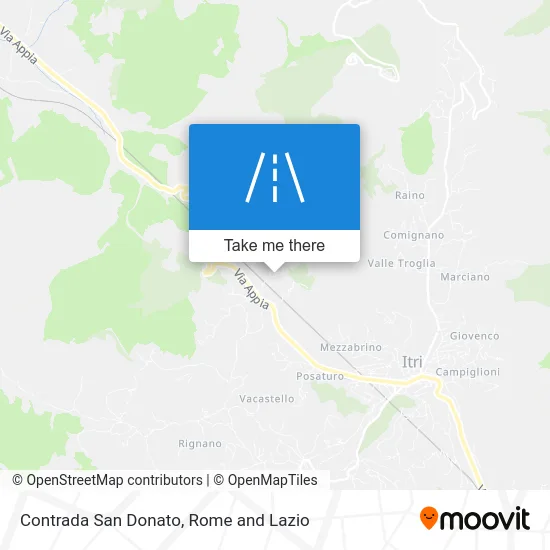 San Donato Road map