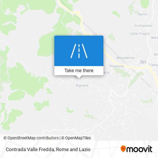 Contrada Valle Fredda map