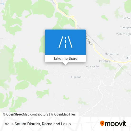 Valle Satura District map