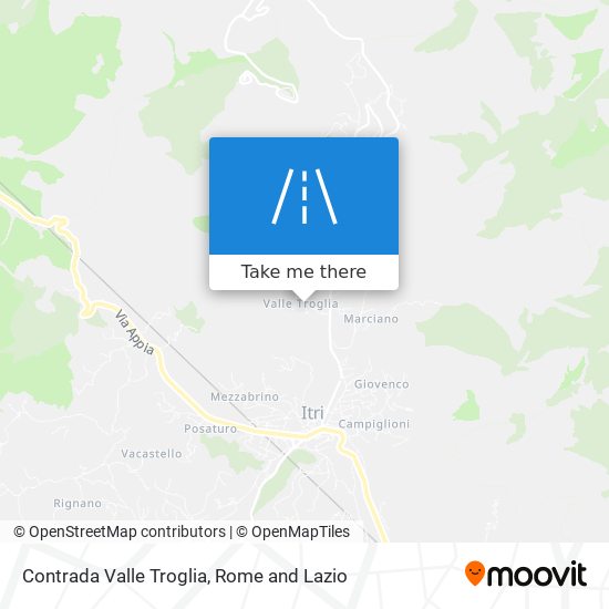 Contrada Valle Troglia map