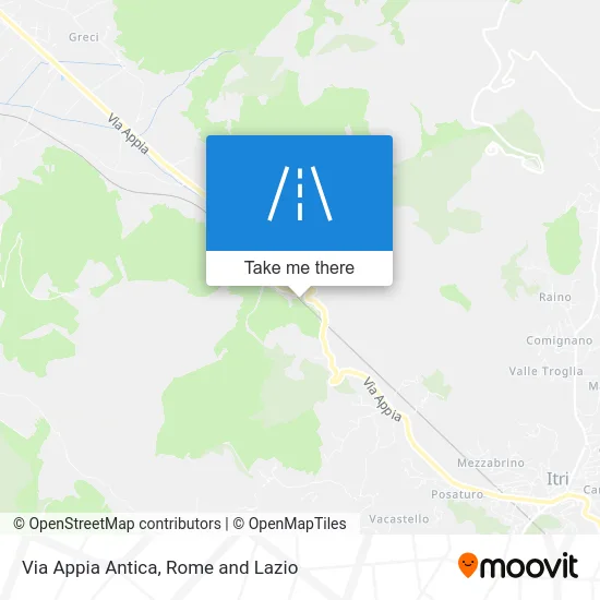 Appia Antica Street map