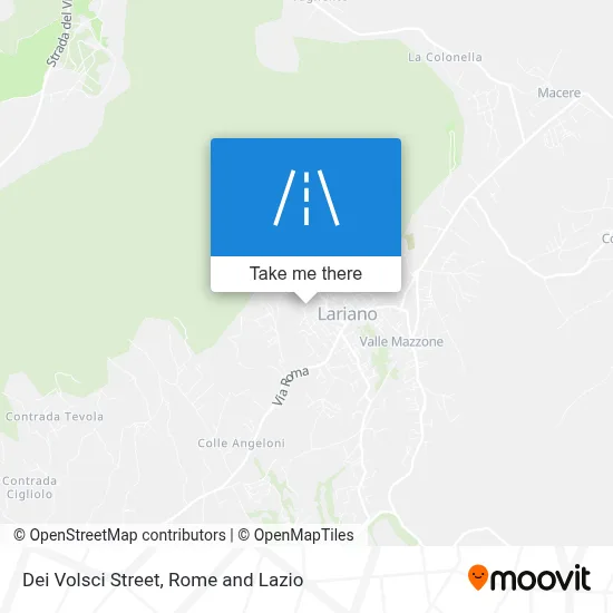 Dei Volsci Street map