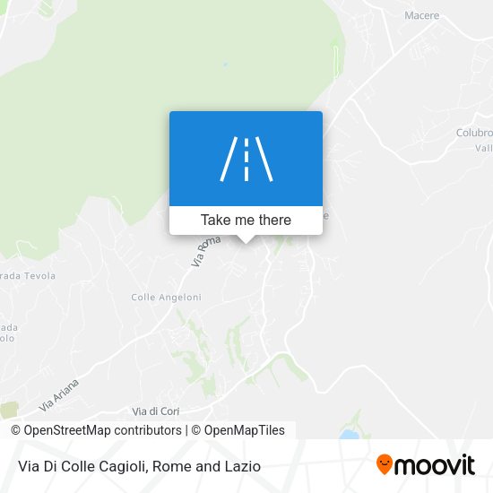 Via Di Colle Cagioli map