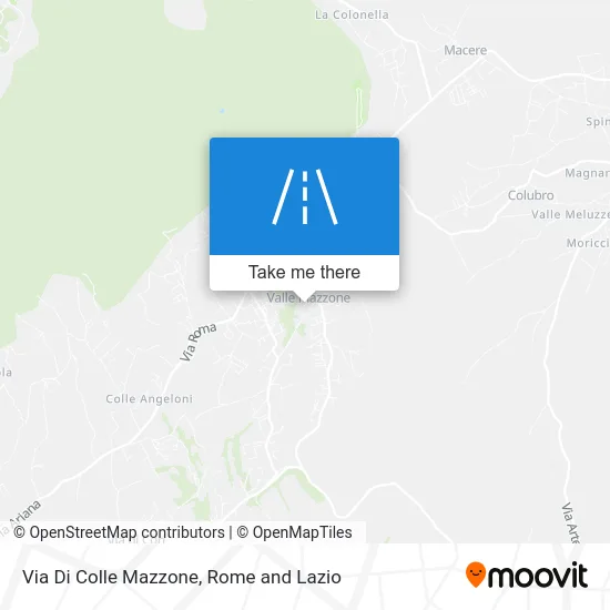 Colle Mazzone Street map