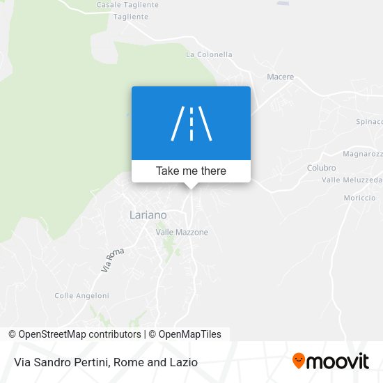 Via Sandro Pertini map