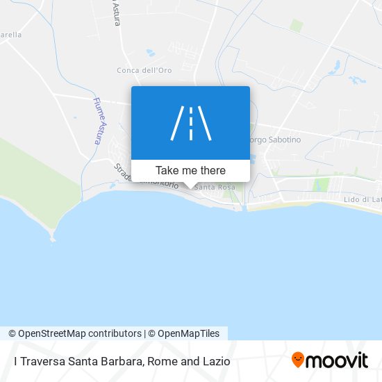 I Traversa Santa Barbara map