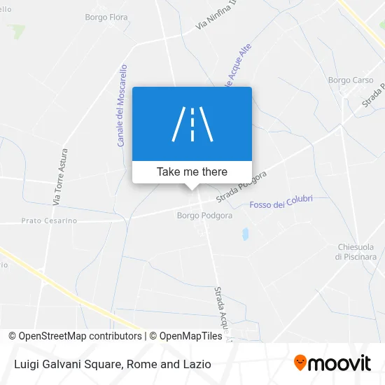 Luigi Galvani Square map