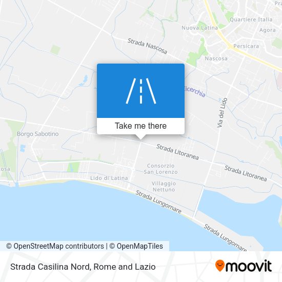 Strada Casilina Nord map
