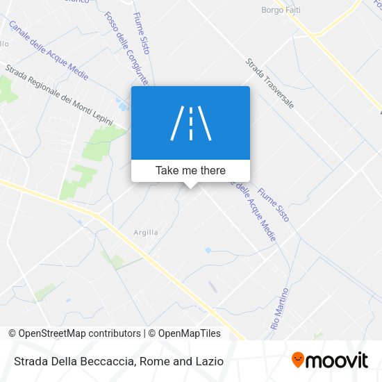 Strada Della Beccaccia map
