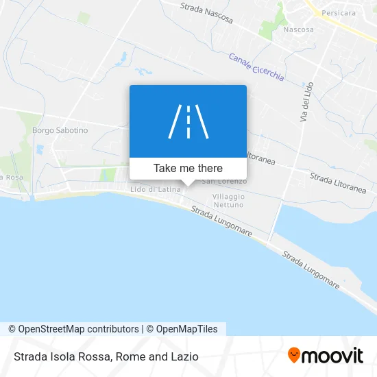 Strada Isola Rossa map