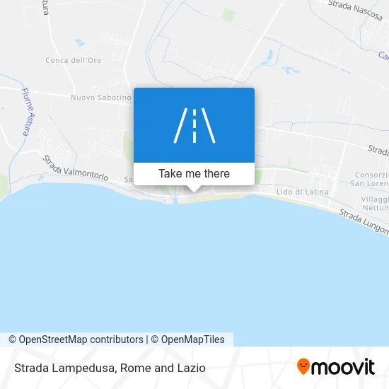 Strada Lampedusa map