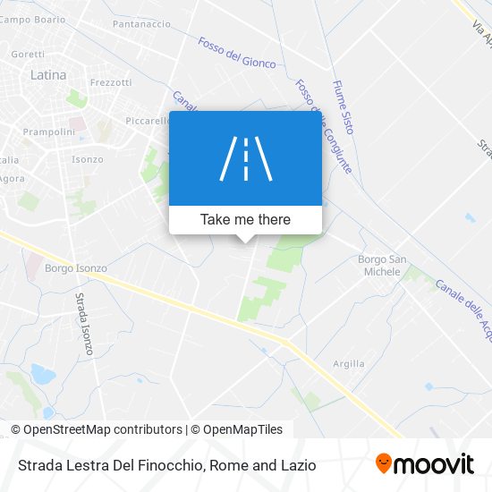 Strada Lestra Del Finocchio map