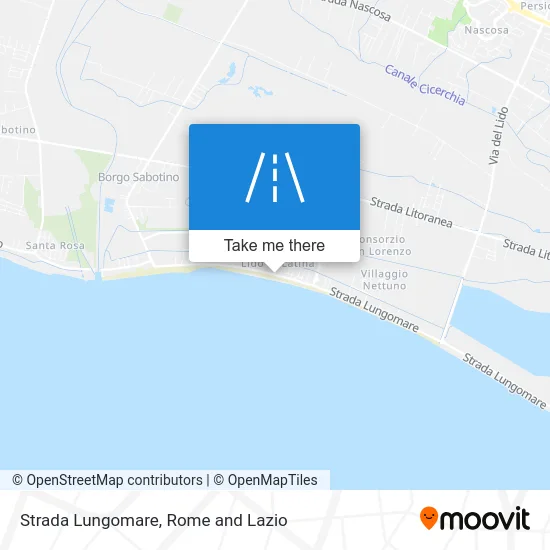 Strada Lungomare map