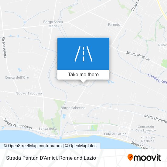 Strada Pantan D'Amici map