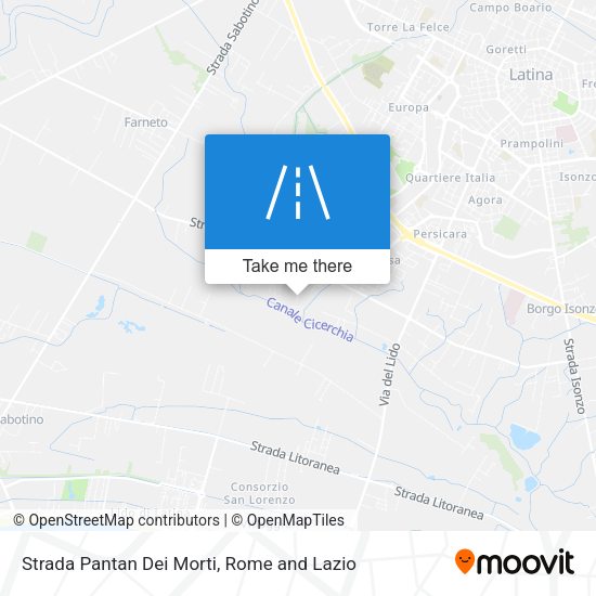 Strada Pantan Dei Morti map