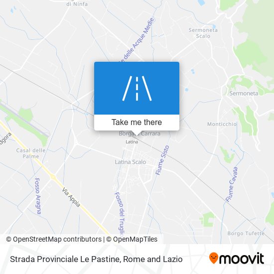 Strada Provinciale Le Pastine map