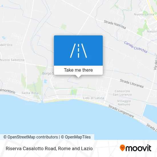 Riserva Casalotto Road map