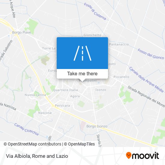 Via Albiola map