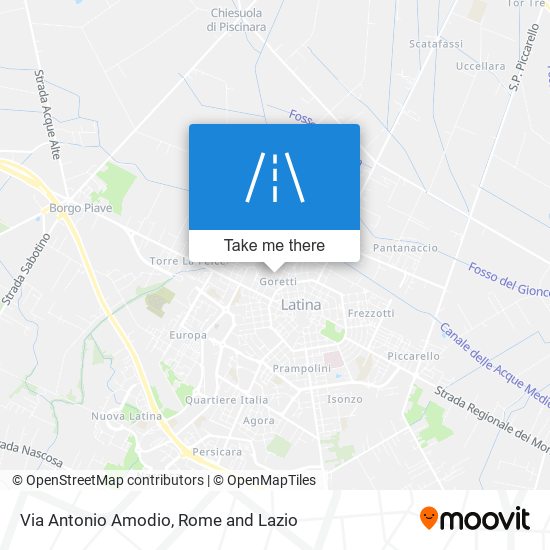 Via Antonio Amodio map