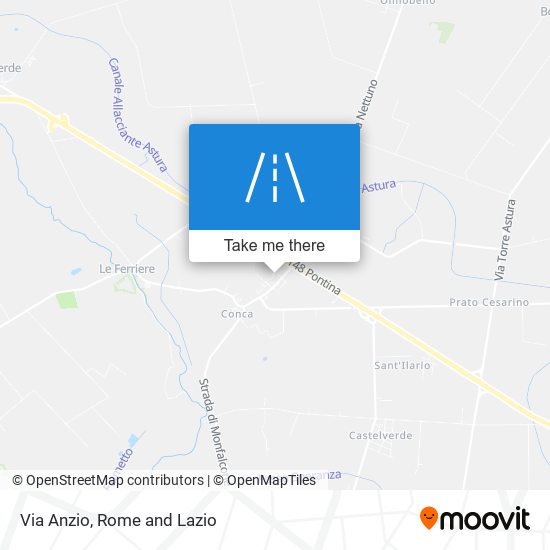 Via Anzio map