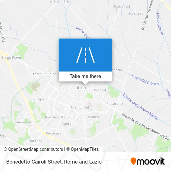 Benedetto Cairoli Street map