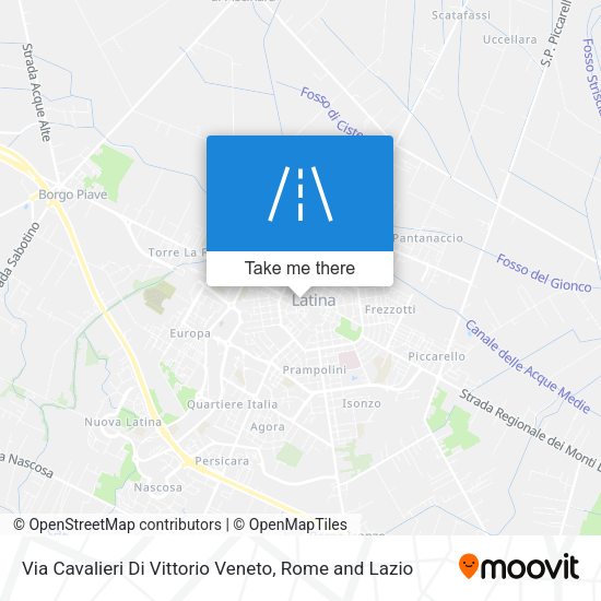 Via Cavalieri Di Vittorio Veneto map