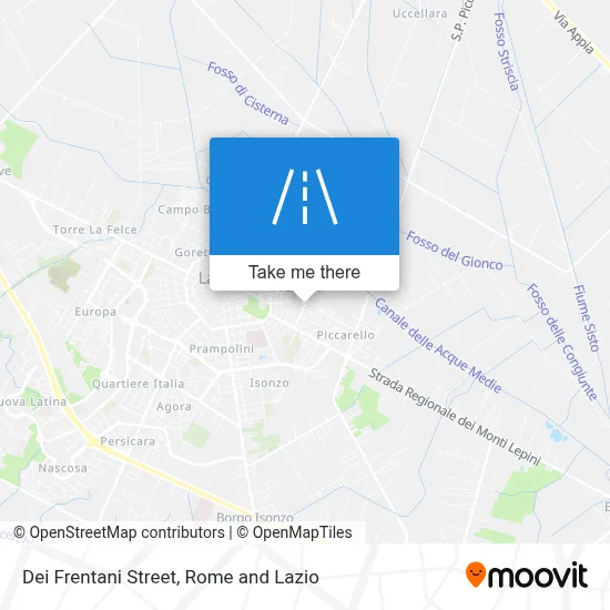 Dei Frentani Street map