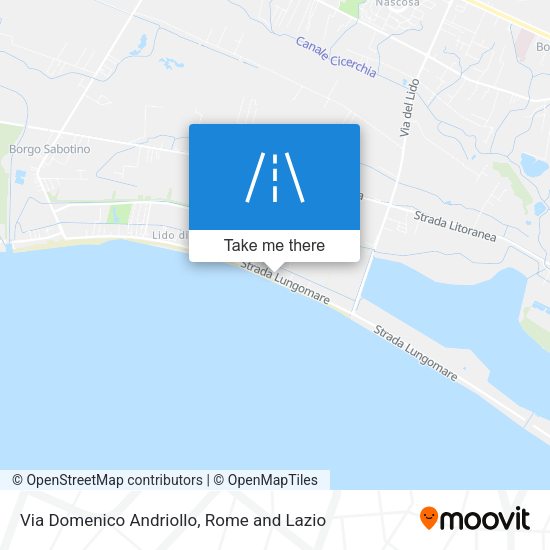 Via Domenico Andriollo map