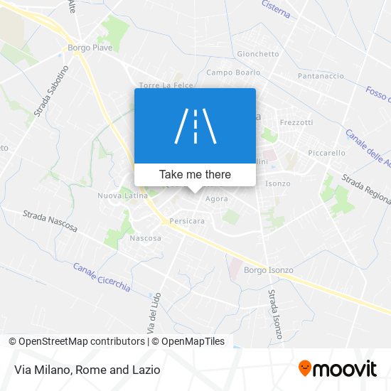 Via Milano map