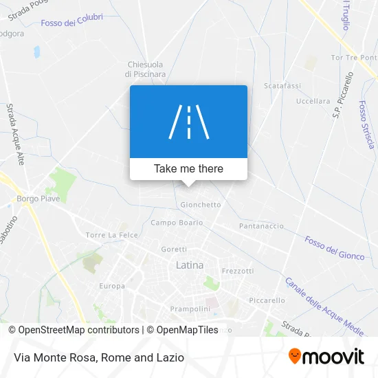 Monte Rosa Street map