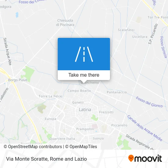 Monte Soratte Street map