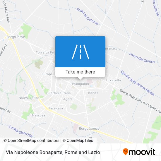 Via Napoleone Bonaparte map