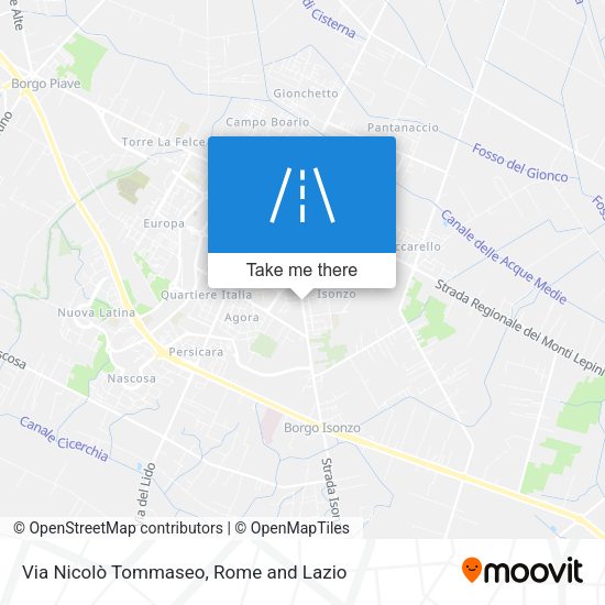 Via Nicolò Tommaseo map